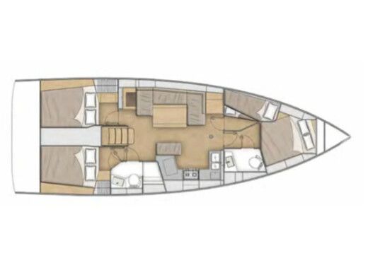 Sailboat  Oceanis 40.1 boat plan