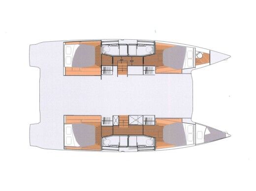 Catamaran Fountaine Pajot  Elba 45 S boat plan