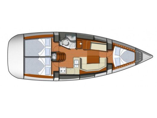 Sailboat  Sun Odyssey 36i boat plan