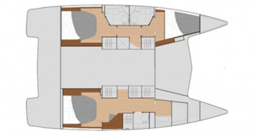 Catamaran Fountaine Pajot Lucia 40 Boat layout