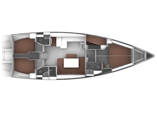 Sailboat Bavaria  Cruiser 51 Boat layout