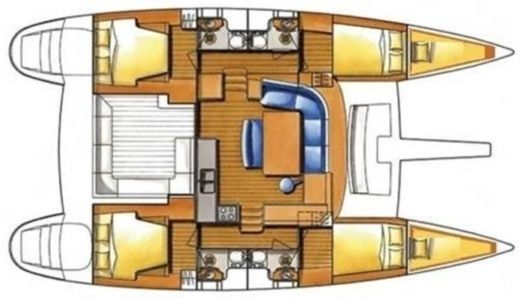 Catamaran Lagoon Lagoon 440 boat plan