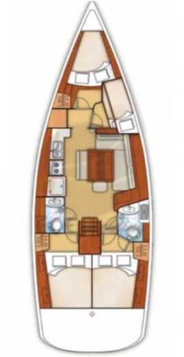 Sailboat Beneteau Oceanis 430 Boat design plan