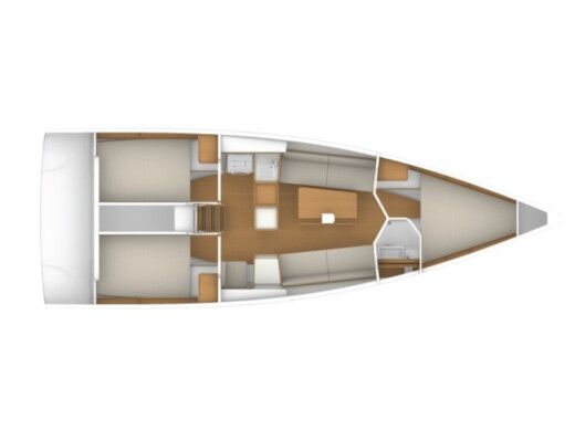 Sailboat  First 36 Boat layout