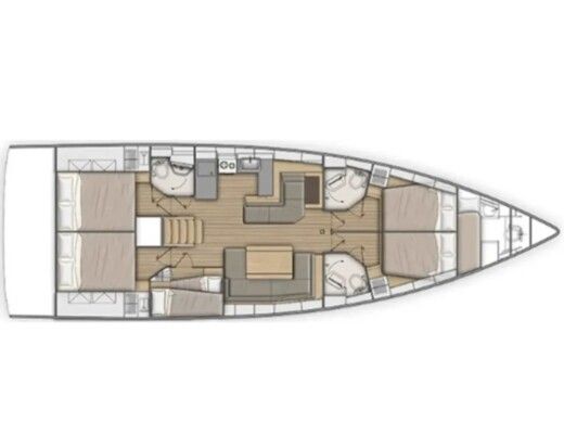 Sailboat  Oceanis 51.1 boat plan