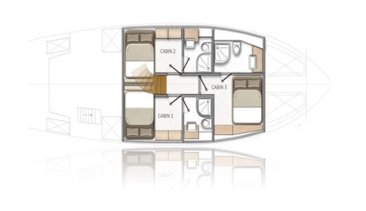 Gulet Lampo Custom Planimetria della barca