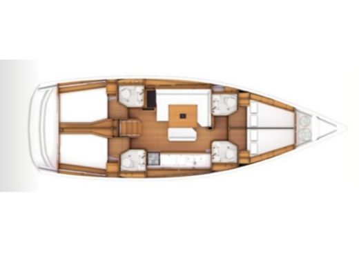 Sailboat JEANNEAU SUN ODYSSEY 479 Boot Grundriss