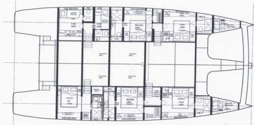 Catamaran Sunreef 80 boat plan