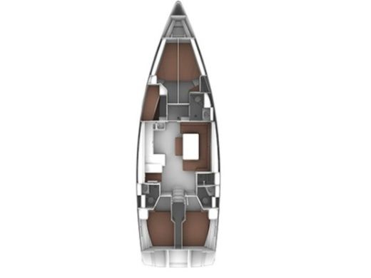 Sailboat  Bavaria Cruiser 51 Plan du bateau