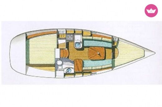 Sailboat BENETEAU OCEANIS 311 CLIPPER DL Plan du bateau