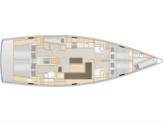 Sailboat Hanse Hanse 508 boat plan