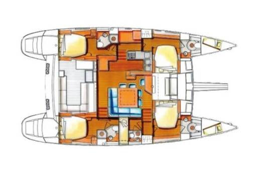 Catamaran Lagoon Lagoon 500/540 Boat design plan
