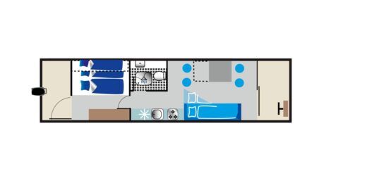 Houseboat Febomobil 870 (HMR) boat plan