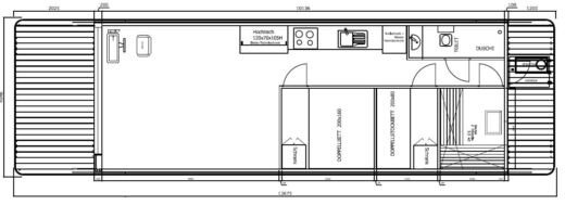 Houseboat Woma DS13 Deluxe Plan du bateau
