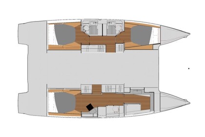 Location Catamaran  Astréa 42 Quatuor CAT Propriano