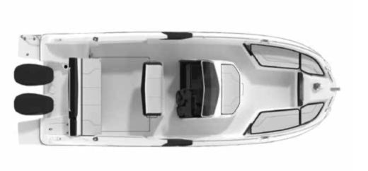 Motorboat Beneteau Flyer 7.7 spacedeck Plano del barco