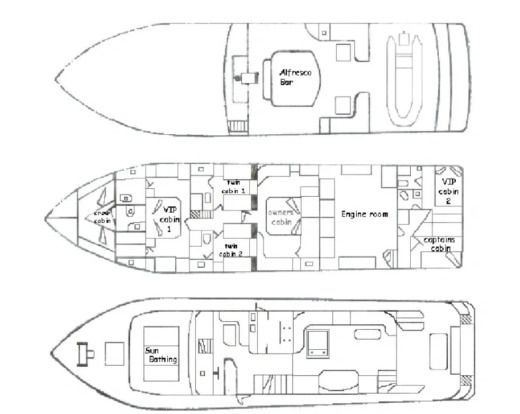 Motor Yacht Eser Yat Kotra Yap 27 METRE Boat layout