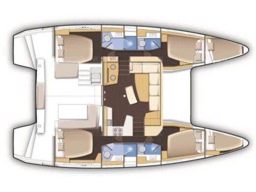 Catamaran Lagoon Lagoon 42 boat plan