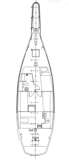 Sailboat Formosa 41 Planimetria della barca