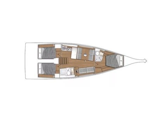 Sailboat  First 44 Plan du bateau