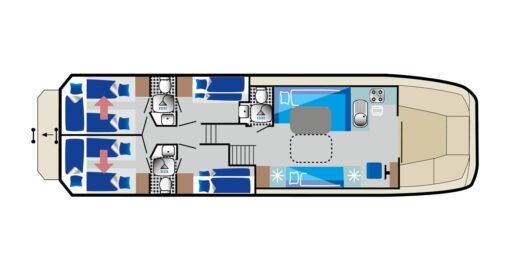 Houseboat vetus 1500 (HMR) boat plan