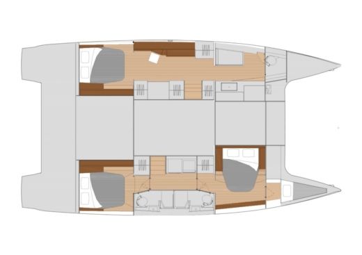 Catamaran  Tanna 47 boat plan