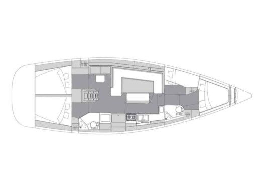 Sailboat Elan Elan Impression 45.1 Plattegrond van de boot