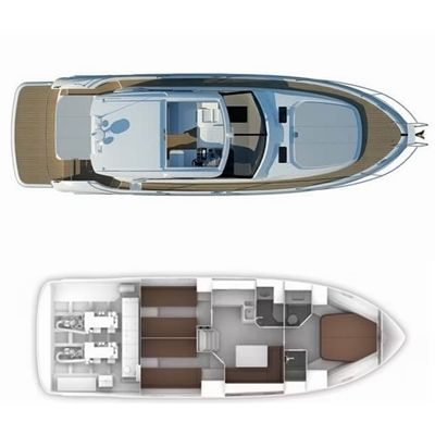 Motorboat Bavaria Bavaria 43 Sport Boat design plan