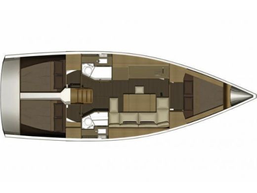 Sailboat DUFOUR 382 Plan du bateau