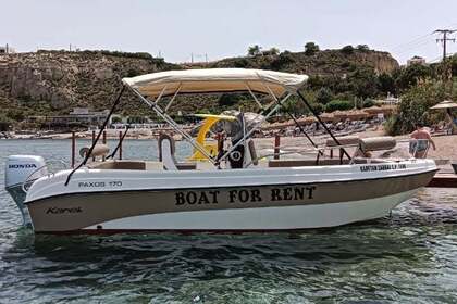 Charter Boat without licence  luxury karel paxos 170 Rhodes