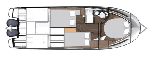 Motorboat Jeanneau MERRY FISHER 1095 Boot Grundriss