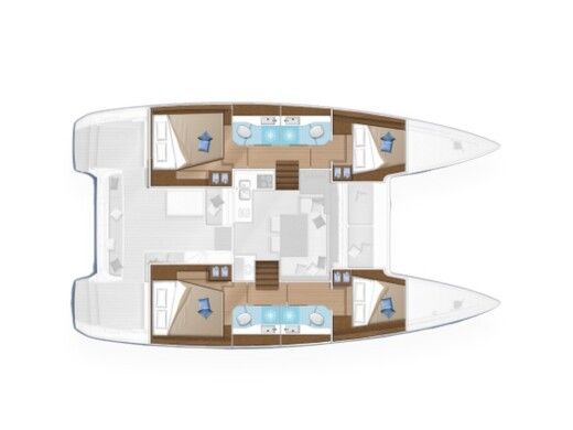Catamaran LAGOON 40 boat plan