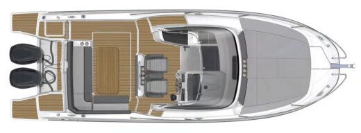 Motorboat Jeanneau Cap Camarat 9.0 Wa Boat layout