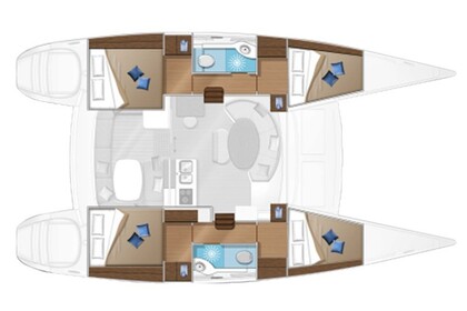 Verhuur Catamaran  Lagoon 380 S2 Rodos