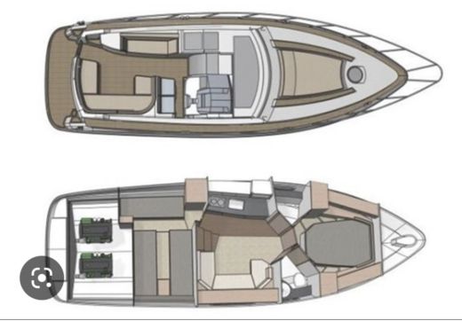 Motorboat Sealine Sc38 Boot Grundriss