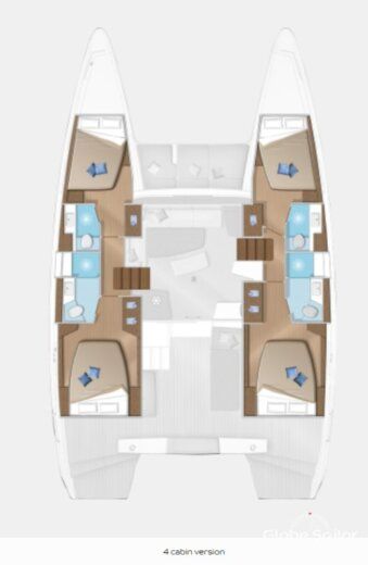 Catamaran Lagoon Lagoon 42 Boat design plan
