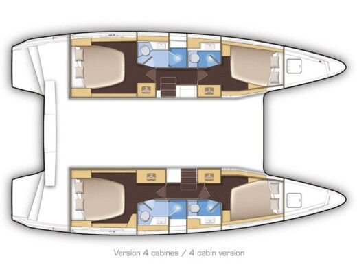 Catamaran Lagoon Lagoon 42 boat plan