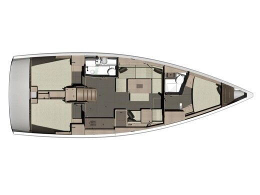 Sailboat DUFOUR 412 Grand Large Plan du bateau