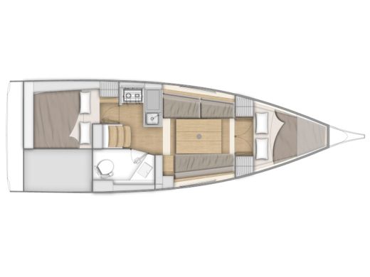 Sailboat Beneteau Oceanis 30.1 Boat layout
