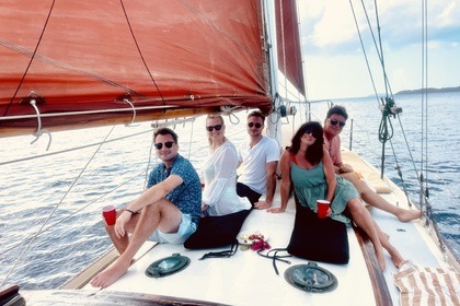 Hire Sailboat Custom built wooden sloop 42’ St. John