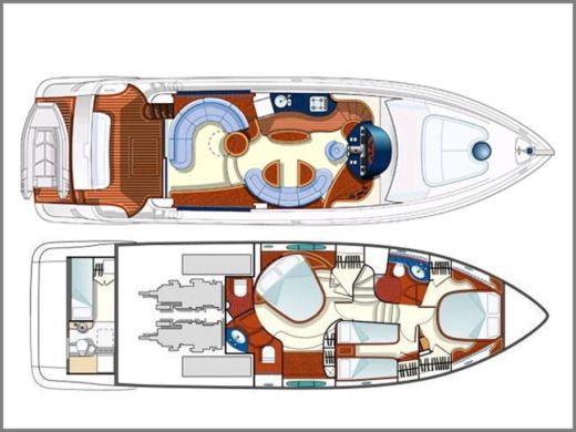 Motorboat Azimut Azimut 55 Boat design plan