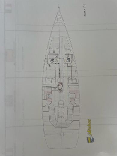 Sailboat Alubat Cigale 16 Boat layout