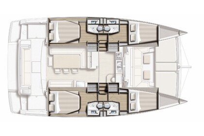 Charter Catamaran  Bali 4.1 Paros