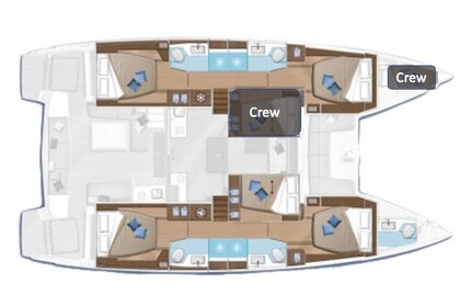 Hire Catamaran  Lagoon 51 Lefkada