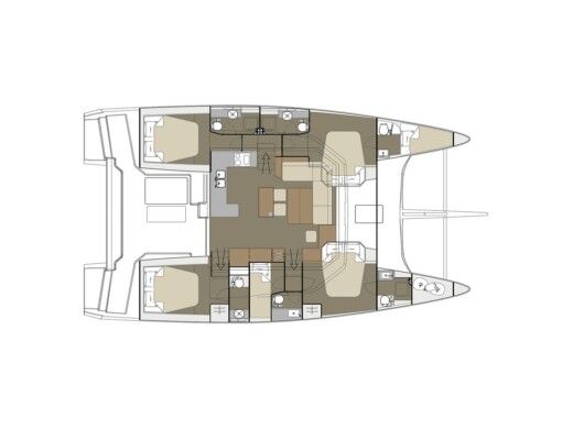 Catamaran  Dufour 48 Boat design plan