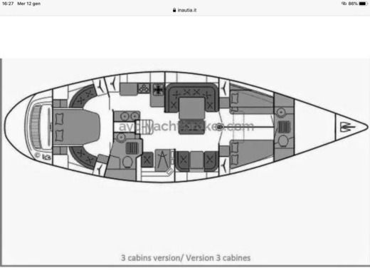 Sailboat Del Pardo Grand Soleil 52 Boat design plan