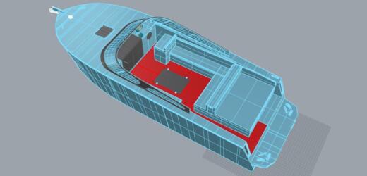 Motorboat Felix Felix 40 Planimetria della barca