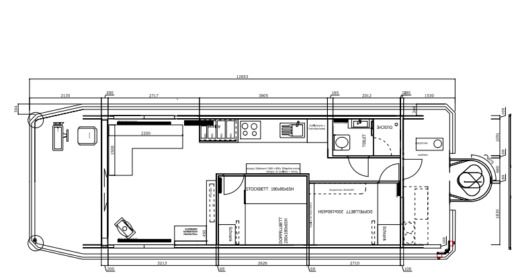 Houseboat WOMA D12 Plan du bateau
