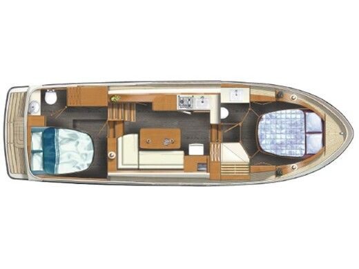 Motorboat  Linssen Grand Sturdy 35.0 AC Intero Plano del barco