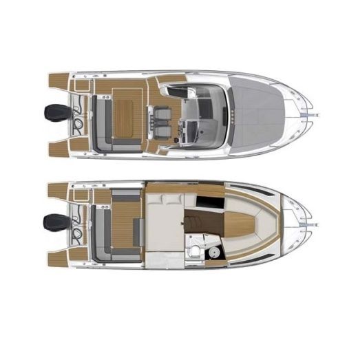 Motorboat Jeanneau Cap Camarat 9.0 Wa boat plan